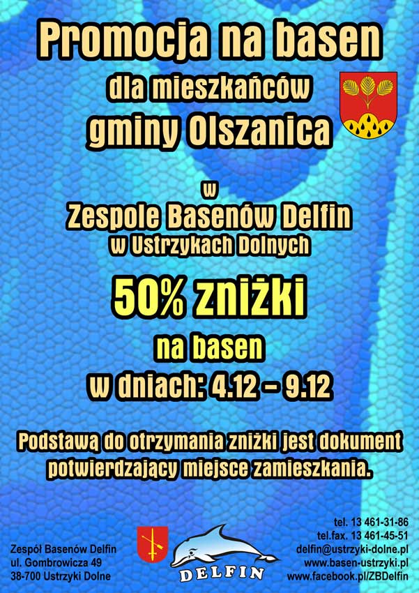 Promocja dla mieszkańców gminy Olszanica