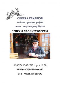 Wieczory poetyckie z Jerzym Gronkiewiczem