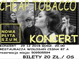 Koncert Cheap Tobacco w Cisnej