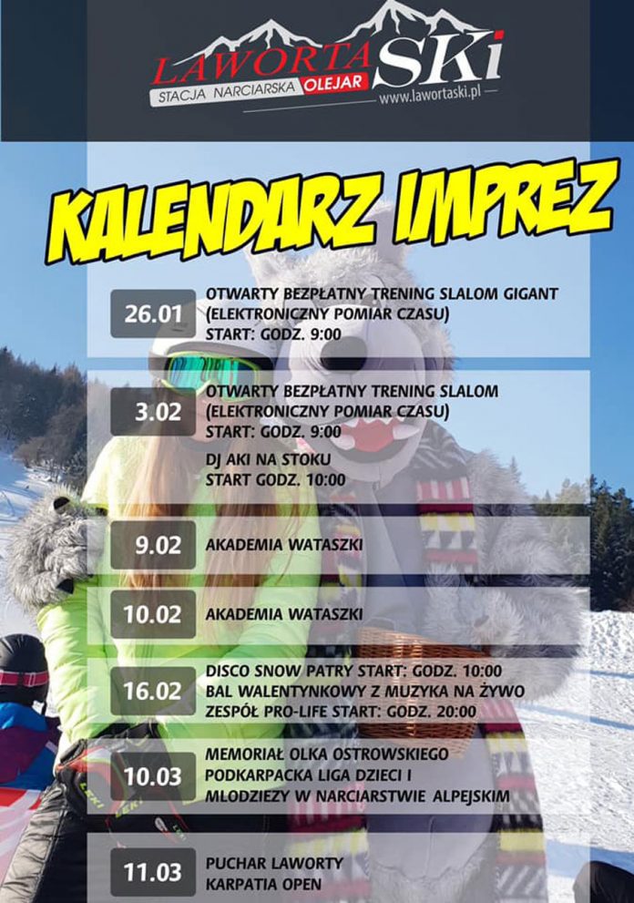 Zimowy kalendarz imprez na stacji narciarskiej LAWORTA SKI