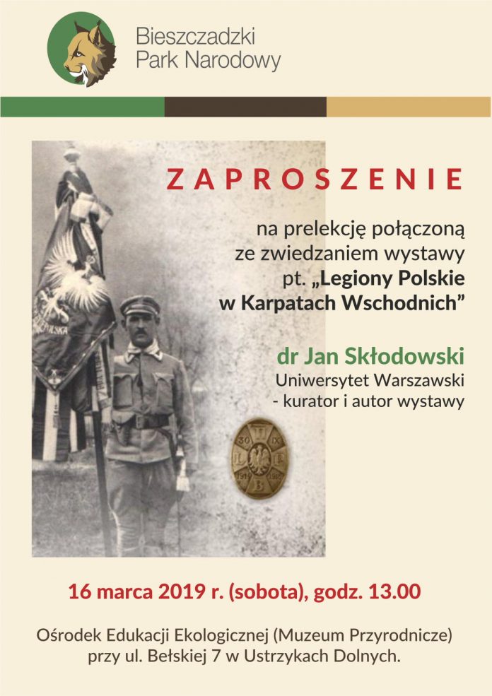 Prelekcja i wystawa „Legiony Polskie w Karpatach Wschodnich” w Ustrzykach Dolnych