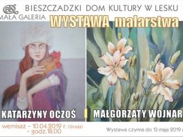Wystawa malarstwa Katarzyny Oczoś i Małgorzaty Wojnar w BDK w Lesku
