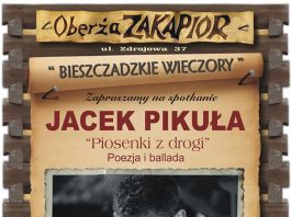 Koncert Jacka Pikuły w Oberży Zakapior w Polańczyku