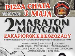 Maraton Muzyczny "Zakapiorskie Bieszczady" w Pizza Chata w Solinie