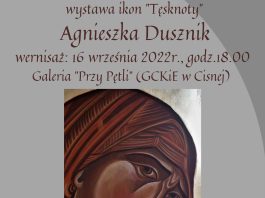 Wernisaż wystawy ikon Agnieszki Dusznik w Cisnej