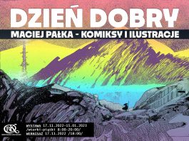 Wystawa Macieja Pałki "Dzień dobry. Maciej Pałka - komiksy i ilustracje" w Galerii BDK w Lesku
