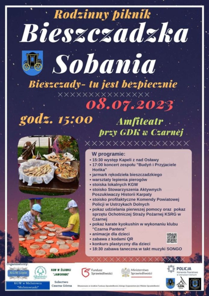 Rodzinny piknik Bieszczadzka Sobania w Czarnej