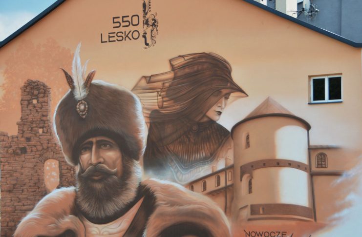 Mural w Lesku